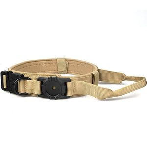 Tactical collar with Airtag Holder