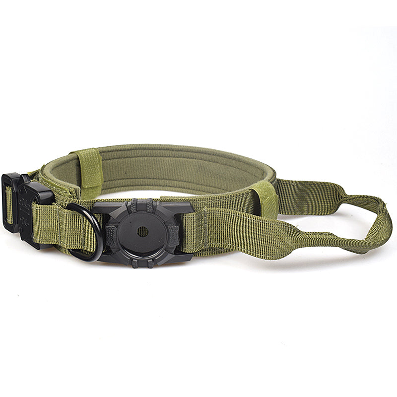 Tactical collar with Airtag Holder